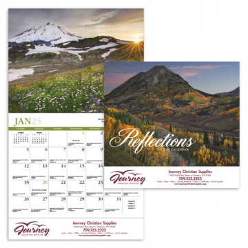 Reflections (Non-Denominational) Appointment Wall Calendar - Stapled